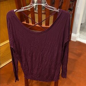 Victoria's Secret Plum Long Sleeve Tee